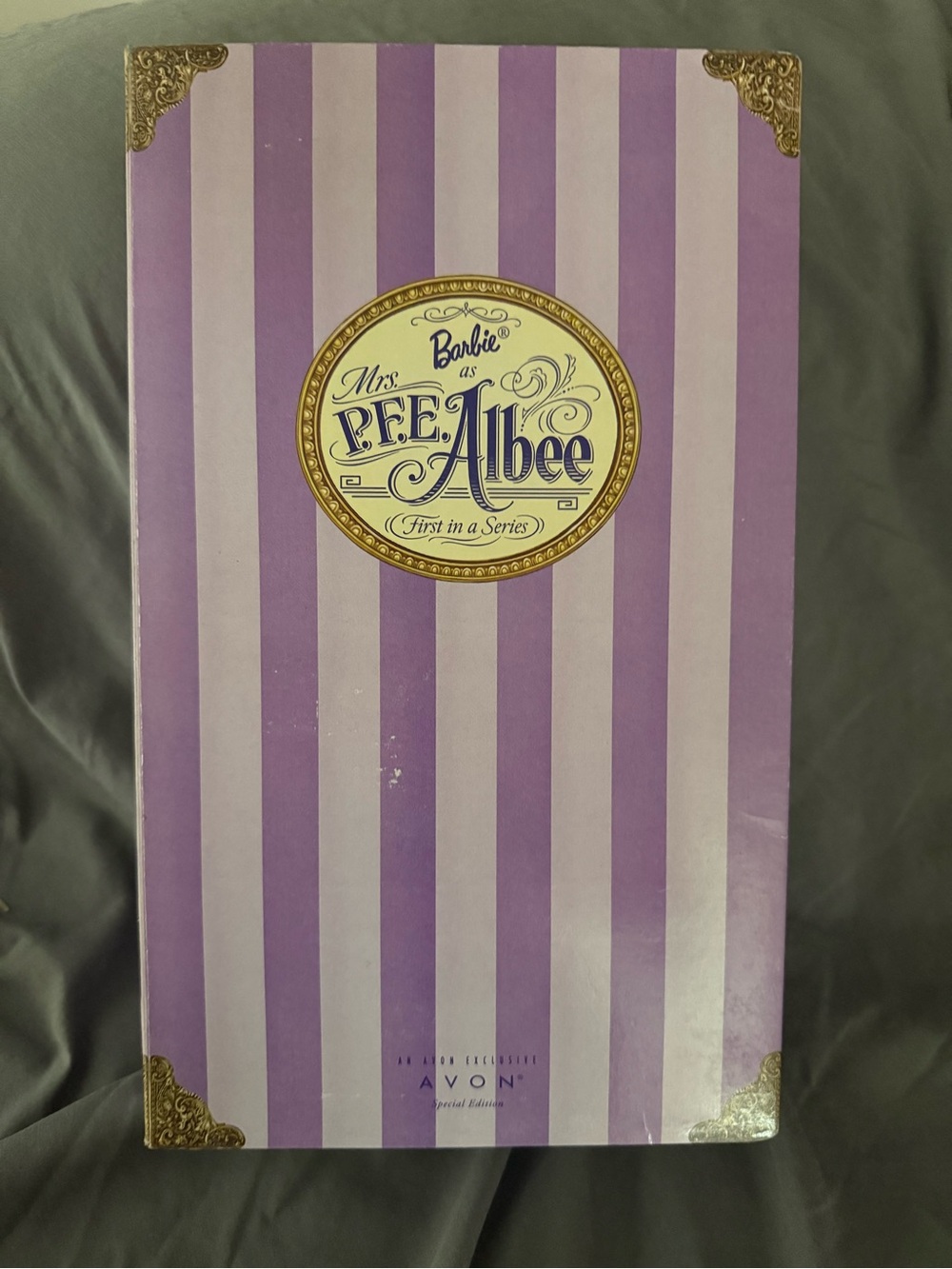 Avon Barbie Mrs. Pee-Albee Lavender and Gold Bath & Body Set (2000)
